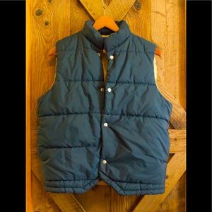 H.W. Carter & Sons Ringer Blue Puffer Vest